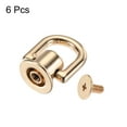thumbnail image 2 of 12x10mm Button Studs with D Ring Zinc Alloy Electroplating Light Gold 6 Pack, 2 of 4