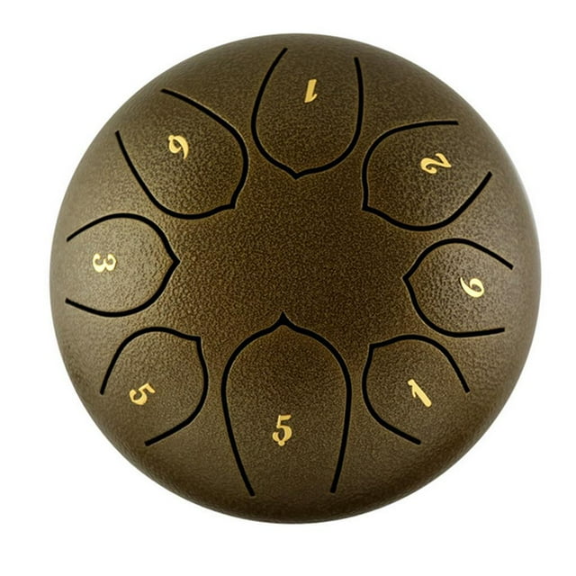 Mini tambor de 6 pulgadas, 8 de notas, instrumento con tambores, pegajoso Bronce verde shamjiam tambor de acero