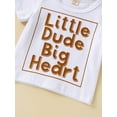 thumbnail image 6 of Bagilaanoe Newborn Baby Boy Short Pants Outfits Short Sleeve I LOVE MY MAMA Letter Print Crew Neck T-Shirt Tops + Tie-Up Shorts 3 6 12 18 24 Months Set, 6 of 9