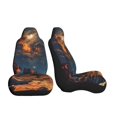 Lukts Cowboy Boots Under Starry Sky Print Car Seat Covers Full Set