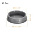 thumbnail image 2 of Unique Bargains 10Pack 38mm/1.5' Plastic Hole Plugs Panel Flush Type Knockout Locking Plugs, Grey, 2 of 6
