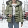thumbnail image 3 of hoksml Women's Waterproof Parka with Detachable Hood Winter Insulated Puffer Jacket Short Coat with Zippered Pockets, 3 of 5