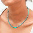 thumbnail image 2 of Gempires Turquoise Beads 18 In Adjustable Silver Plating Choker Necklace for Women, 2 of 7