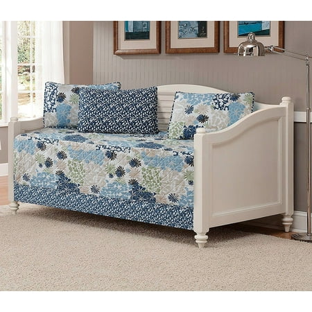 Floral Daybed - Fancy Linen 5pc DayBed Coverlet Floral Modern Blue Beige New