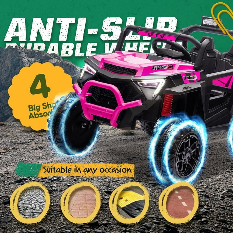 UniFun 24V 2x200W Kids Ride-On Electric UTV W/Parents Remote