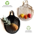 thumbnail image 5 of Portable Reusable Washable Cotton Shopping Mesh Bags Fruit Vegetable Grocery Bags Foldable Supermarket Shopping Mesh Bag, 5 of 10