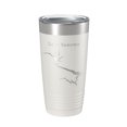 thumbnail image 1 of Lake Sonoma Map Tumbler Travel Mug Insulated Laser Engraved Coffee Cup California 20 oz White, 1 of 1