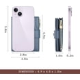 thumbnail image 7 of Genuine Leather Wallets for Women RFID Blocking Bifold with Zipper Pocket, 2 ID Windows, 18 Card Slots, Blue, 7 of 7