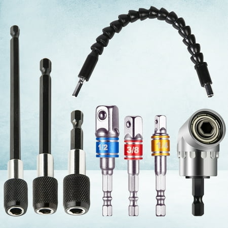 

1 Set of 105° Flexible Shaft Bits Extention Screwdriver Bit Holder Hexagon Quick Release Extension Bar