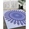 thumbnail image 2 of Ahgly Company Indoor Rectangle Patterned Slate Blue Area Rugs, 7' x 10', 2 of 6