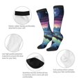 thumbnail image 3 of Sigee Fantasy Landscape Starry Night for Socks for Men Women Socks Stocking Compression Socks, 3 of 6