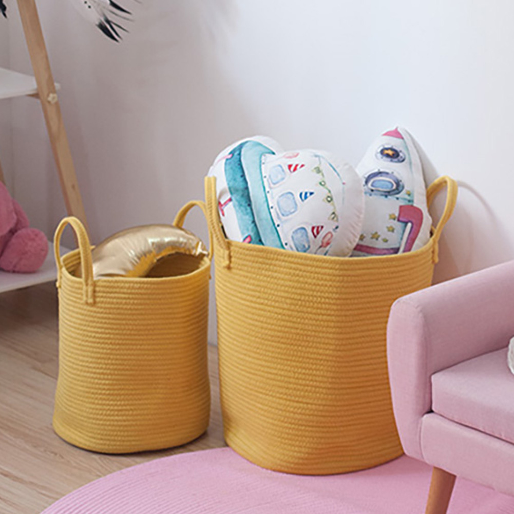 UWRNite Laundry Baskets, Rope Laundry Hamper Storage Basket with