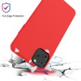thumbnail image 4 of TORUBIA For iPhone 11 Pro Max 6.5 Inch Back Case Slim Fit Soft TPU Phone Case Built-in Velvet Material Anti-Scratch Protective Cover,Full Body Protection Liquid Silicone Red, 4 of 8