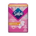 thumbnail image 1 of Toallas femeninas Saba Intima Clip regular con alas flujo abundante 42 pzas, 1 of 5