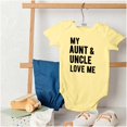 thumbnail image 4 of Auntie Uncle Present Loved Niece Cute Romper Boys or Girls Infant Baby Brisco Brands 24M, 4 of 6