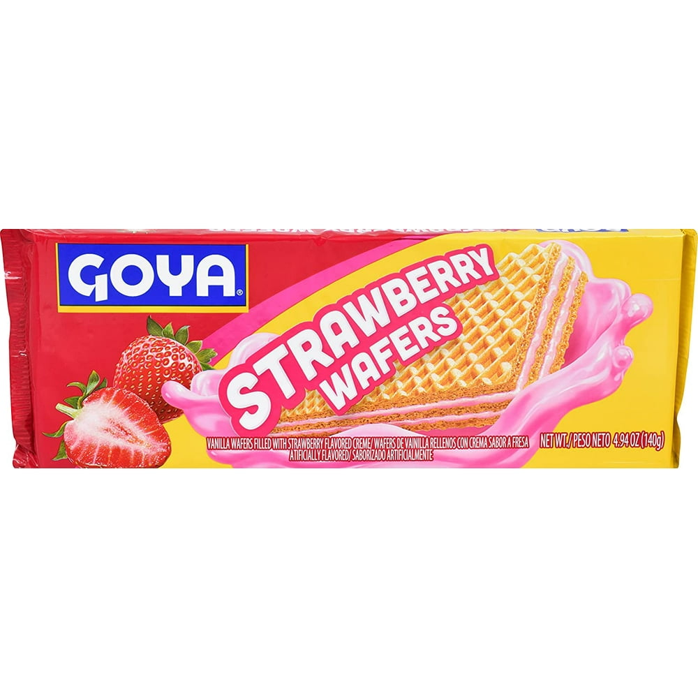 Goya Strawberry Wafer Cookies, 4.94 oz