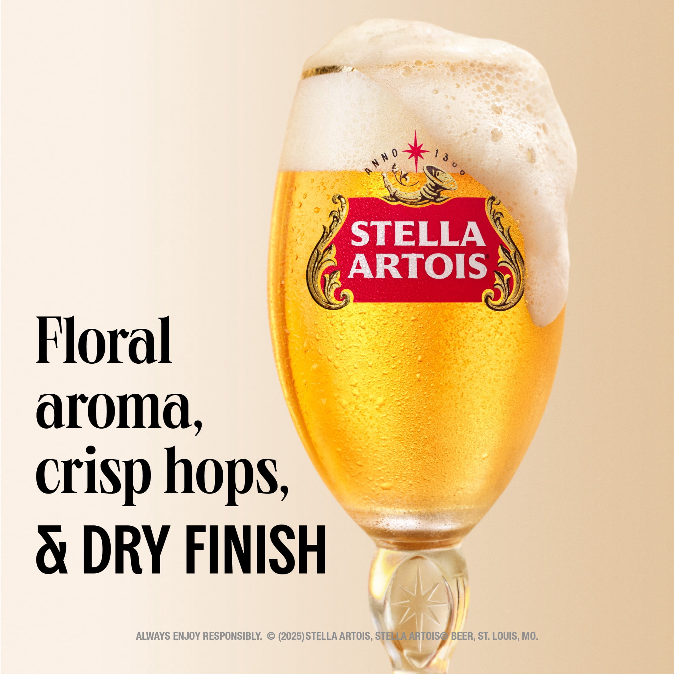 Stella Artois 0.0 Non-Alcoholic Lager Beer 6 pack 11.2 fl oz Glass Bottles