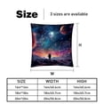 thumbnail image 5 of Galactic Space Elegant Velvet Covers - Set of 2, Decorative Bed Pillow Cases with Unique Patterns for Home Decor, Available in 16x16, 18x18, and 20x20 Inches, 5 of 6