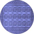 thumbnail image 1 of Ahgly Company Machine Washable Indoor Round Persian Blue Traditional Area Rugs, 4' Round, 1 of 4