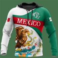 thumbnail image 3 of Sudadera con capucha con estampado 3D de la bandera de México para hombre, sudadera informal de camuflaje, sudadera con capucha de gran tamaño para hombre y mujer, ropa deportiva para hombre, 3 of 5