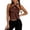 Coffee, variant on Open Back High Neck Tank Tops for Women Satin Silk Halter Mockneck Sleeveless Backless Crop Top Y2k Going Out Tops