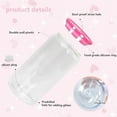 thumbnail image 7 of 16 oz Acrylic Snow Globe Tumbler Snow Globe Cups Double Wall Snowglobe Tumbler with Pre Drilled Hole Clear Plastic Cups with Colorful Lids and Straws for Iced Coffee Boba Juice Soda 25 Pack, 7 of 7