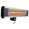 Maxx Air 25 in. Electric Radiant Wall Mount Patio Heater with Remote Control in Silver/Black Finish
