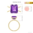 thumbnail image 5 of ANGARA Natural 5.3 Ct. Amethyst Solitaire Ring in 14K Yellow Gold for Women (Ring Size: 8), 5 of 10