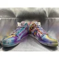 thumbnail image 4 of Ni - ke RARE ?? AIR JORDAN 1 RETRO MID TRIPLE WHITE 2017 Men Size 11.5 CUSTOM LA NIGHTS, 4 of 5