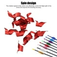 thumbnail image 3 of Spin Vanes, 1.75 Inch Right Hand Metal Spin Wing Vanes  Shaft Feather Fletching With Tapes For DIY Recurve And Compound Bows, 3 of 8