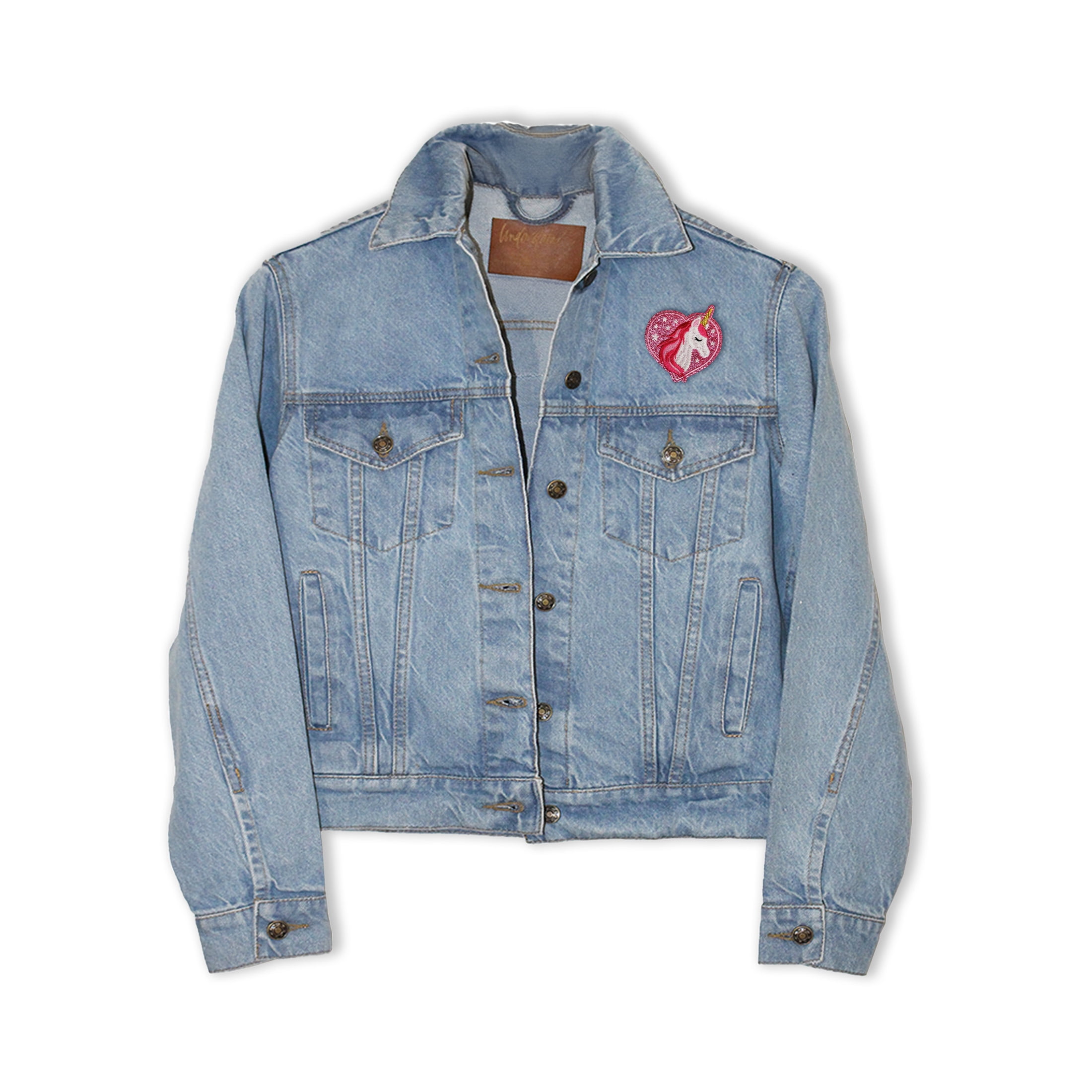 Patch thermocollant Licorne LA VOGUE — 11,4 × 8,9 cm (4,5 × 3,5 po), 1 pièce