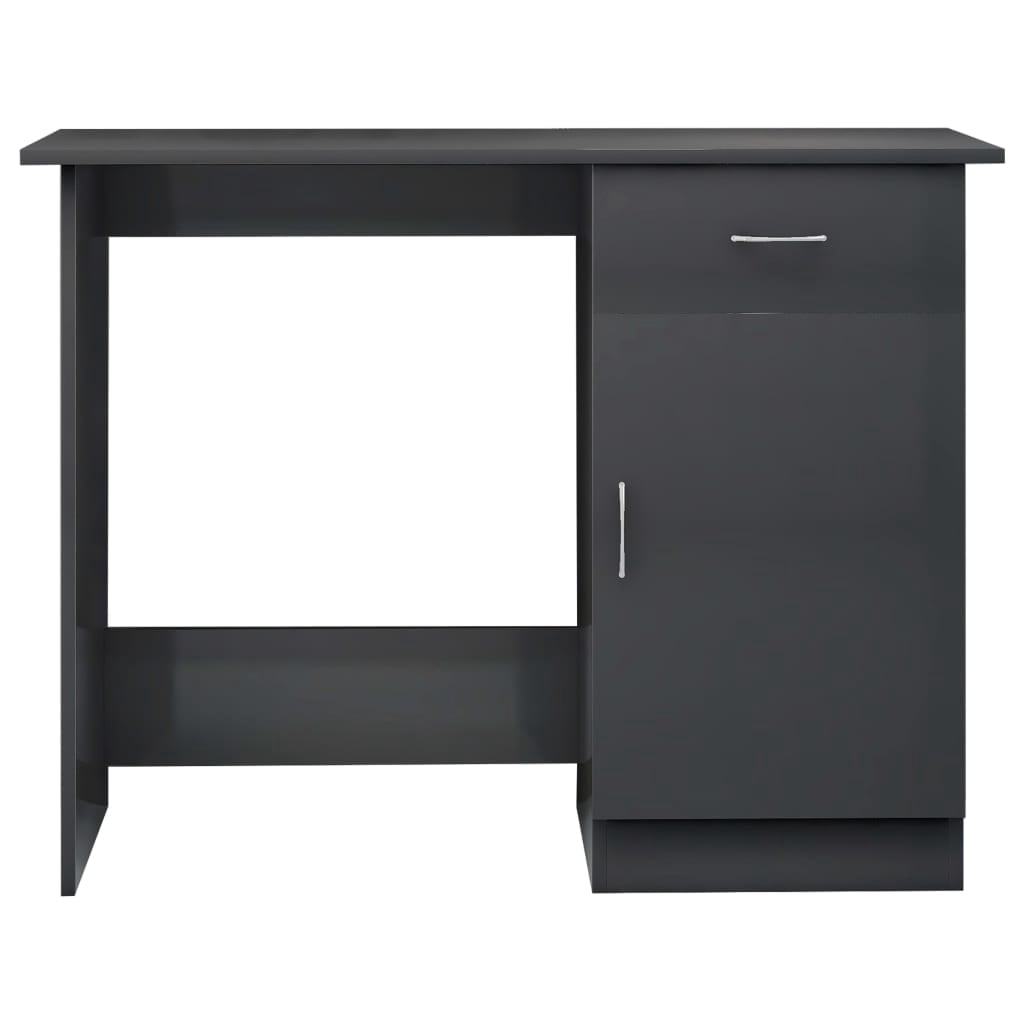 vidaXL Desk Standing Computer Desk Office Desk with Drawer Engineered Wood