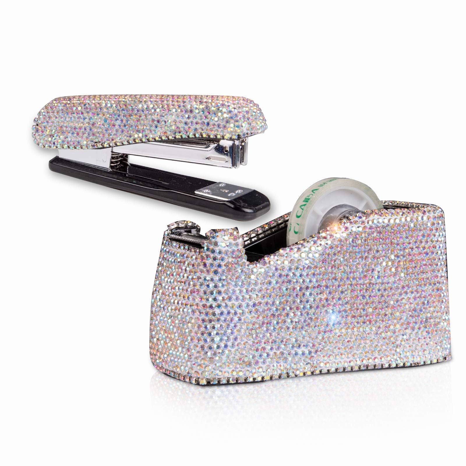 Bling Bling Crystal Luxury Handmade Diamond Stapler & Desktop Tape