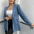 thumbnail image 2 of TJAZFJPA Veste en Jean pour Femme pour Robe Veste Décontractée pour Femme Veste en Denim Surdimensionnée Veste en Denim Décontractée Longue Style Boyfriend Veste en Jean Usée Automne Printemps Veste en Jean pour Femme Tendance Grande Taille, 2 of 9