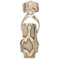 thumbnail image 5 of Steve Madden Waverley Tan Snake Ankle Strap Rounded Open Toe Platform Sandals (Tan Snake, 6), 5 of 9