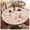 Pink, variant on Round leather tablecloth, leather look tablecloth, PVC leather placemat, stain-resistant non-slip waterproof table mat, wipeable non-slip tablecloth