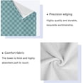 thumbnail image 3 of Coolnut 3 PCS Towel Dark Green Plaid Cotton Bath Towel Set (1 Bath Towel, 1 Hand Towel, 1 Washcloth) for Bathroom, Super Soft and Quick Dry Towels, 3 of 6