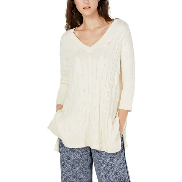 Michael Kors Poncho Pullover SuA ter para Mujer Blanco Hueso L XL Michael Kors Pull over Walmart en linea