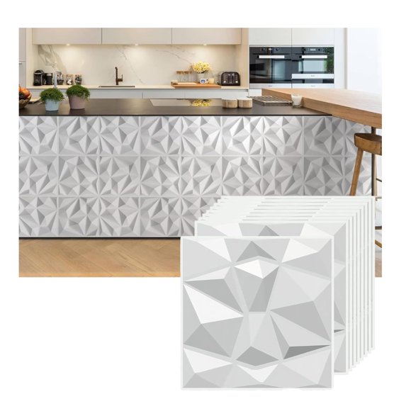 20 Piezas Tablero Decorativos 3D para Pared – 20 Piezas de 50x50 cm | Impermeables, Fáciles de Instalar, Estilo Moderno para Hogar y Oficina
