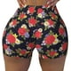 thumbnail image 2 of Fotbe Red Rose Flower Shorts Sin Costuras – Shorts Deportivos de Cintura Alta para Mujer, Elásticos para Gimnasio, Yoga, Running o Ciclismo-Small, 2 of 8