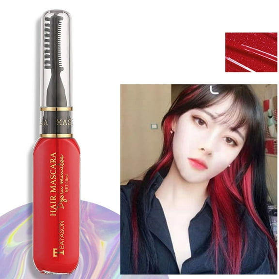 Hair Care Disposable Hair Color Temporary Hair Color Chalk Comb Set Women Instant Hair Color Highlight Stripe Color Mascara Hair Chalk for Birthday Party 3ml Back to school,decoracion de boda