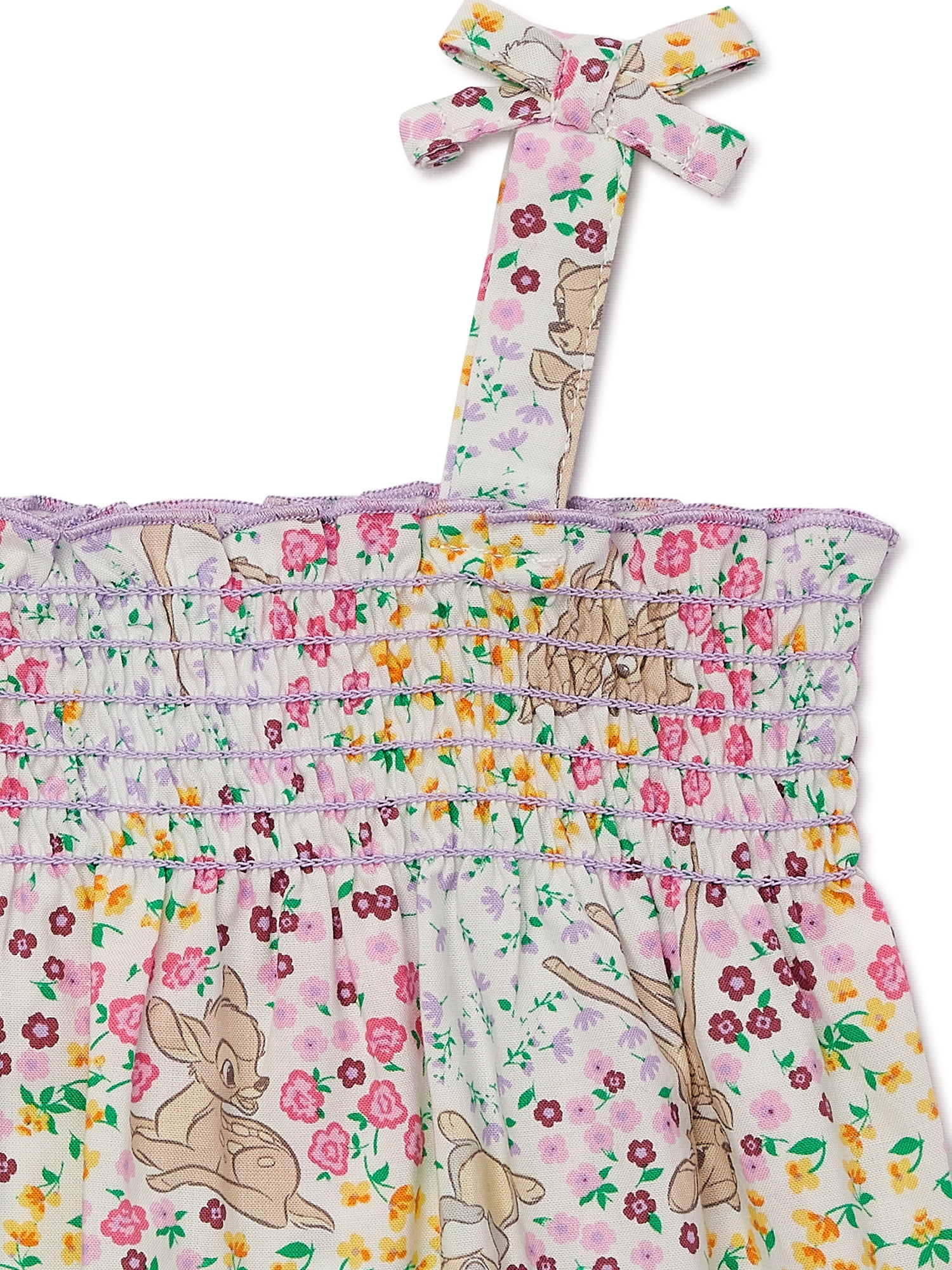 Disney Bambi Baby Girls Romper, Tee and Headband Set, 3-Piece, Sizes 0-24 Months