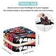 thumbnail image 5 of Graffiti Portable Square Jewelry Box for Rings Earrings Necklaces Bracelets Girls Women Travel Organizer Decorative Display, 5 of 6