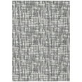 thumbnail image 2 of 10' X 14' Gray And Charcoal Abstract Washable Indoor Outdoor Area Rug, 2 of 5