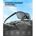 thumbnail image 5 of KALIYADI Polarized Sunglasses for Men and Women,Classic Square Sun Glasses with UV Protection for Driving Fishing, 5 of 9