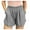 Gray, variant on ZZwxWA Linen Shorts for Women Scallop Hem Elastic Shorts Summer Beach Casual Comfy Shorts Bermuda Shorts High Waist Pants