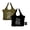Black/Green, variant on Unisex Adult Microfiber Tote Shopper Bag Set of 2, Black and Red, 2-Piece