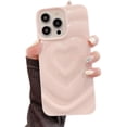 thumbnail image 7 of Designed for iPhone Case,Cute Water Ripple Shape Love Heart Camera Lens Protection Shockproof Protective Cover Phone Case (Black,iPhone 15), 7 of 7