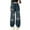 B-Blue, variant on LRen Pull on Jeans for Girls Casual Plain Color Denim Pants for Girls Slim Cute Bow High Elastic Waisted Skater Streetwear,150,D-Black