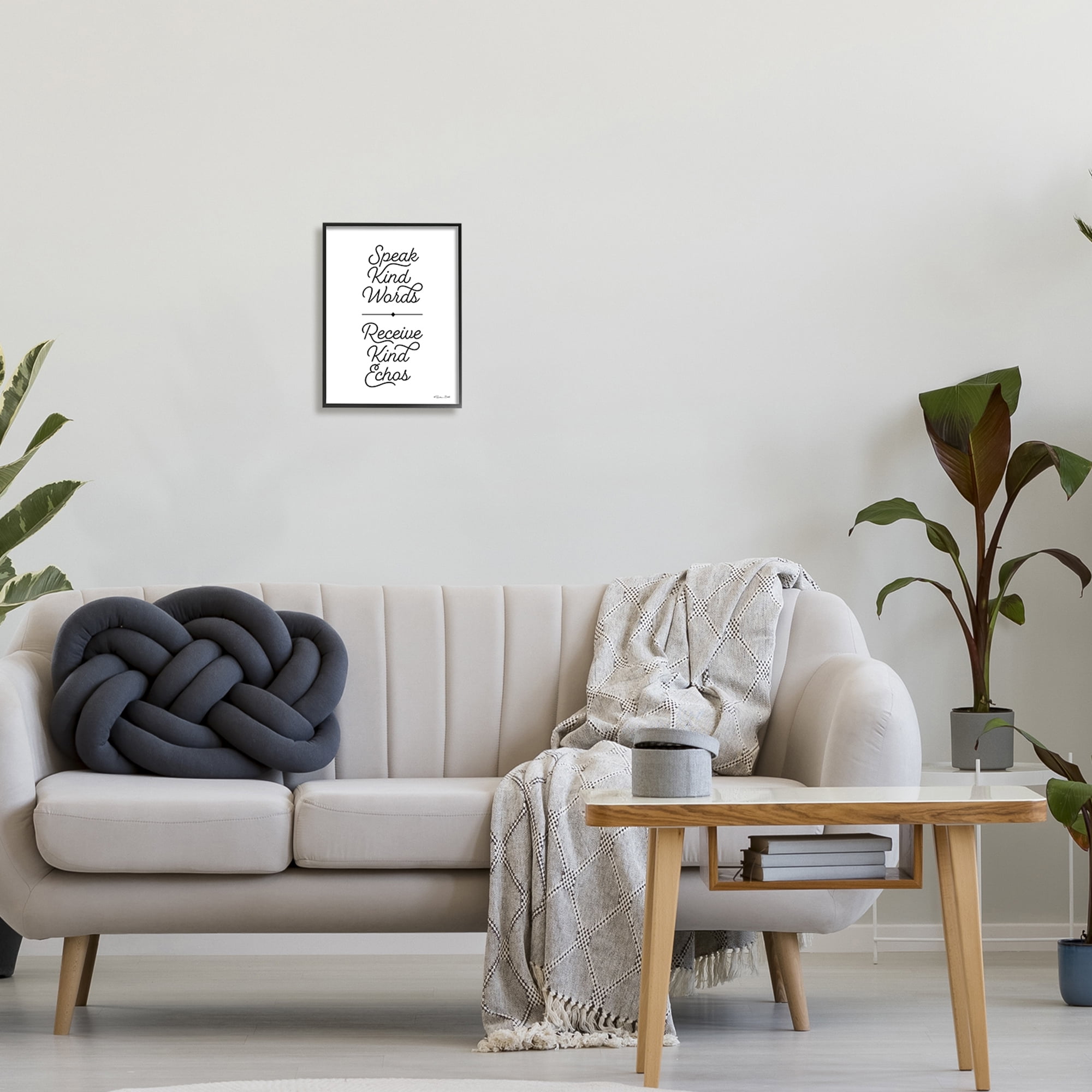 Kind Words Receive Tender Echoes Reap Consequences Proverb Inspirational Graphic Art Framed Art Print Wall Art